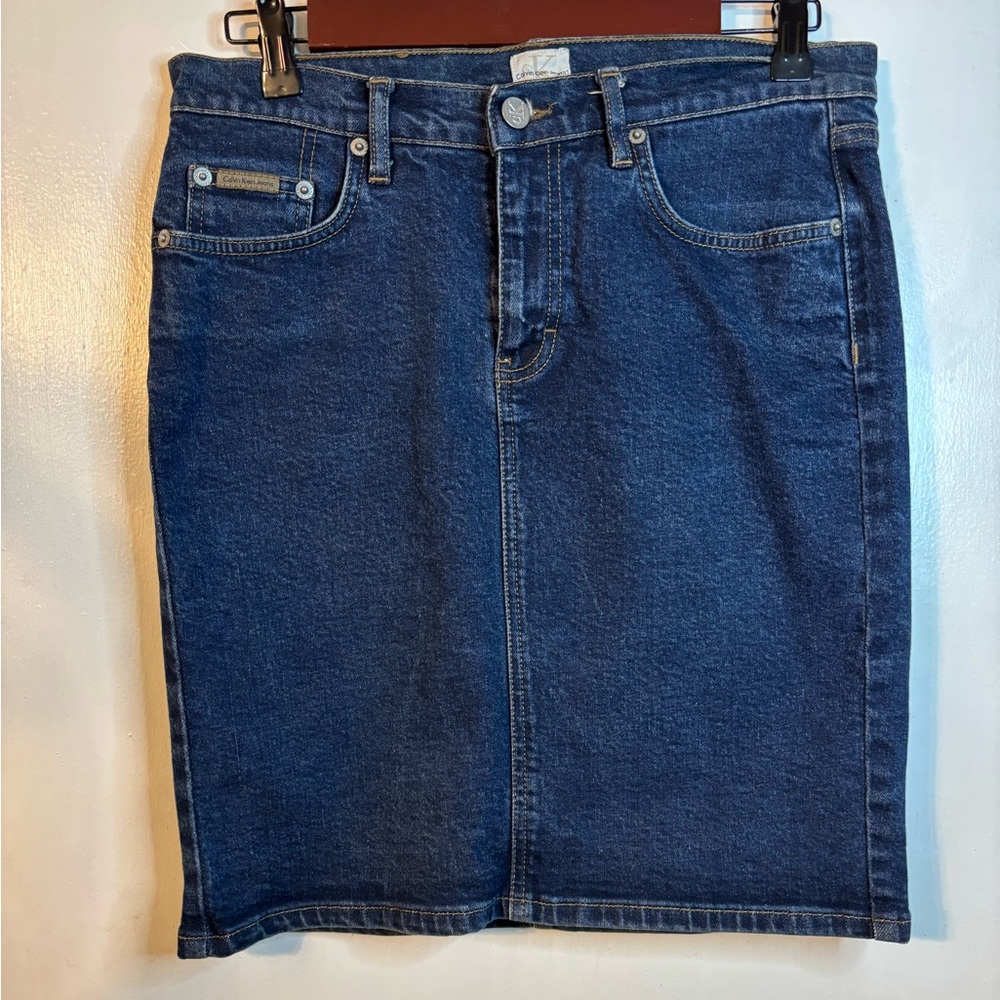 Calvin Klein Jeans Blue Denim Skirt
